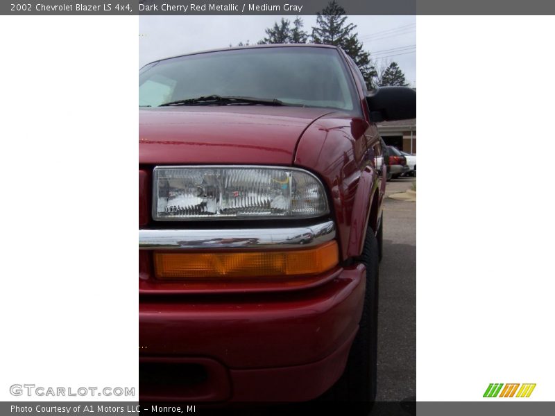 Dark Cherry Red Metallic / Medium Gray 2002 Chevrolet Blazer LS 4x4