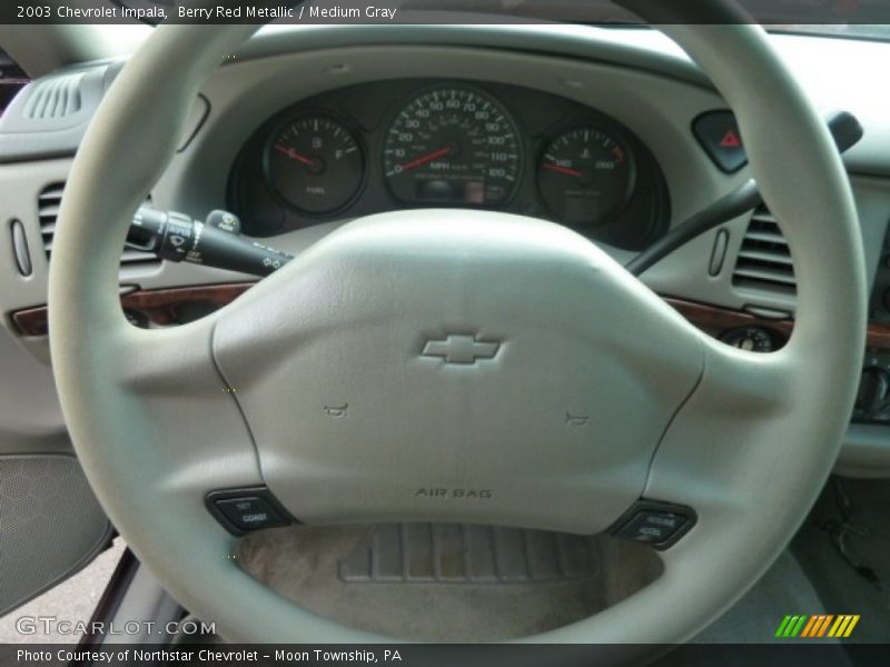 Berry Red Metallic / Medium Gray 2003 Chevrolet Impala