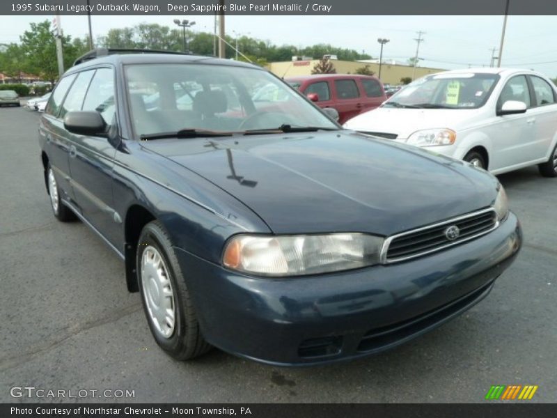 Deep Sapphire Blue Pearl Metallic / Gray 1995 Subaru Legacy Outback Wagon