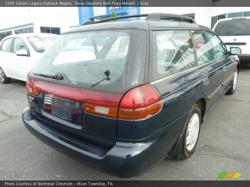 Deep Sapphire Blue Pearl Metallic / Gray 1995 Subaru Legacy Outback Wagon