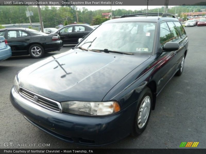 Deep Sapphire Blue Pearl Metallic / Gray 1995 Subaru Legacy Outback Wagon