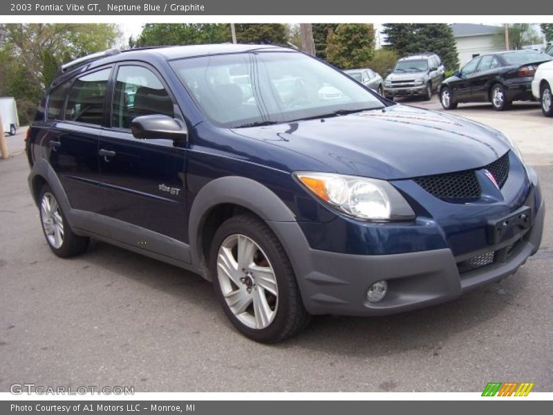 Neptune Blue / Graphite 2003 Pontiac Vibe GT