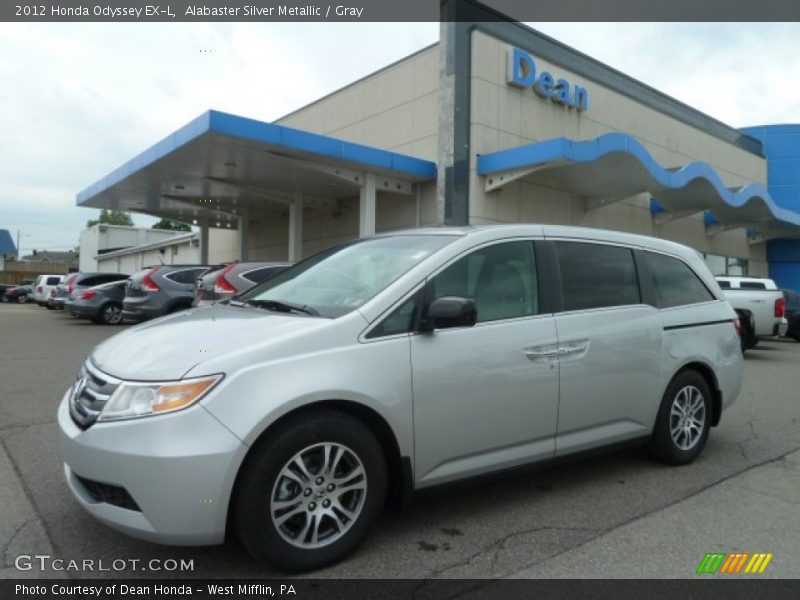 Alabaster Silver Metallic / Gray 2012 Honda Odyssey EX-L