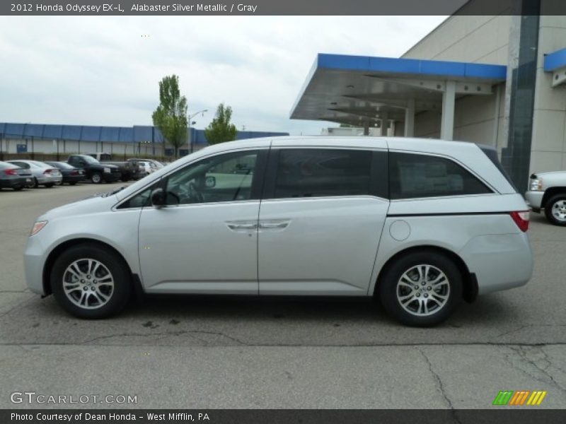 Alabaster Silver Metallic / Gray 2012 Honda Odyssey EX-L