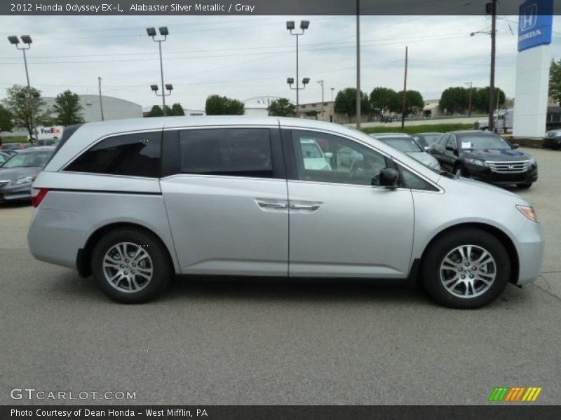 Alabaster Silver Metallic / Gray 2012 Honda Odyssey EX-L