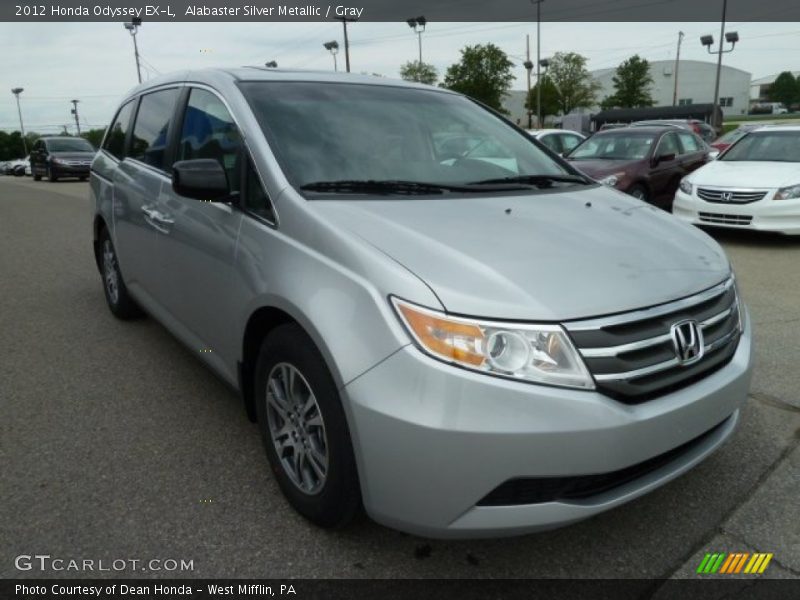 Alabaster Silver Metallic / Gray 2012 Honda Odyssey EX-L
