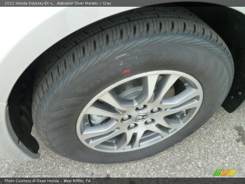 Alabaster Silver Metallic / Gray 2012 Honda Odyssey EX-L