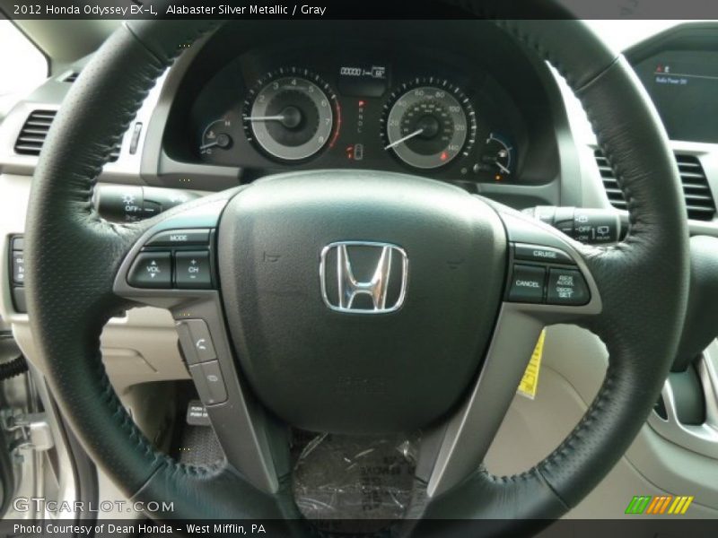 Alabaster Silver Metallic / Gray 2012 Honda Odyssey EX-L