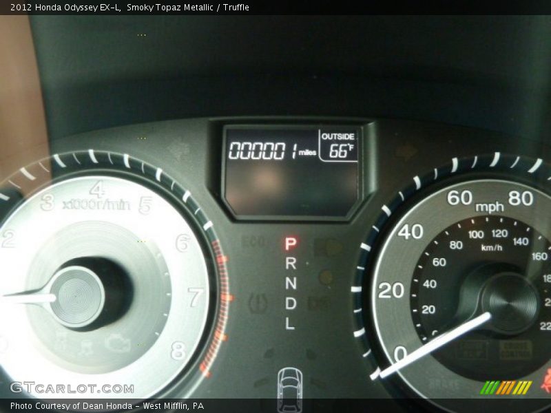 Smoky Topaz Metallic / Truffle 2012 Honda Odyssey EX-L