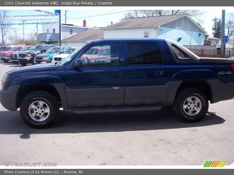 Indigo Blue Metallic / Graphite 2002 Chevrolet Avalanche 4WD