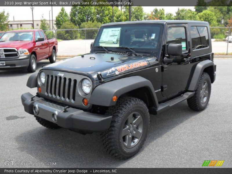 Black / Dark Slate Gray/Medium Slate Gray 2010 Jeep Wrangler Sport 4x4