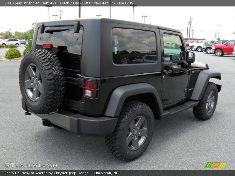 Black / Dark Slate Gray/Medium Slate Gray 2010 Jeep Wrangler Sport 4x4