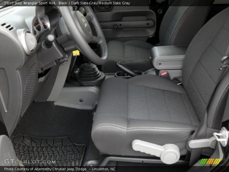 Black / Dark Slate Gray/Medium Slate Gray 2010 Jeep Wrangler Sport 4x4