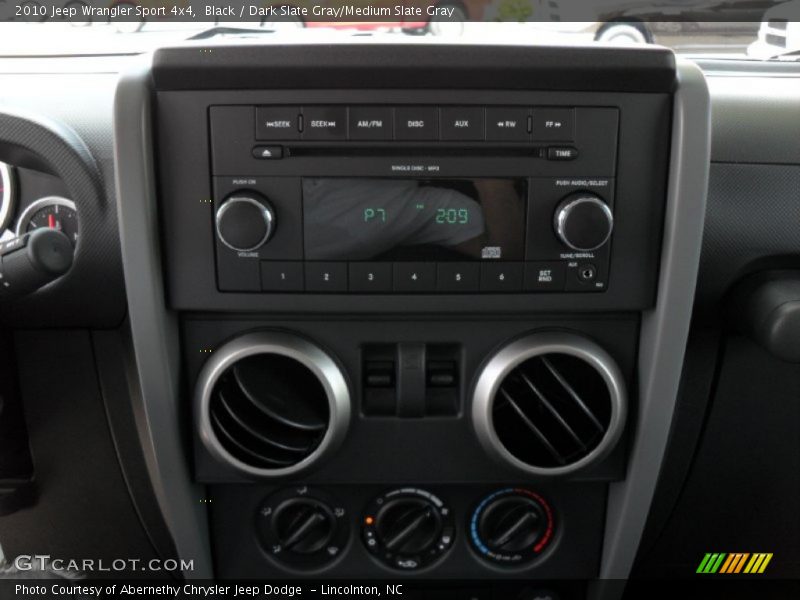 Black / Dark Slate Gray/Medium Slate Gray 2010 Jeep Wrangler Sport 4x4