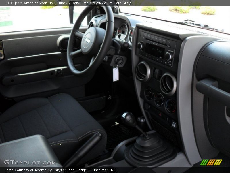Black / Dark Slate Gray/Medium Slate Gray 2010 Jeep Wrangler Sport 4x4