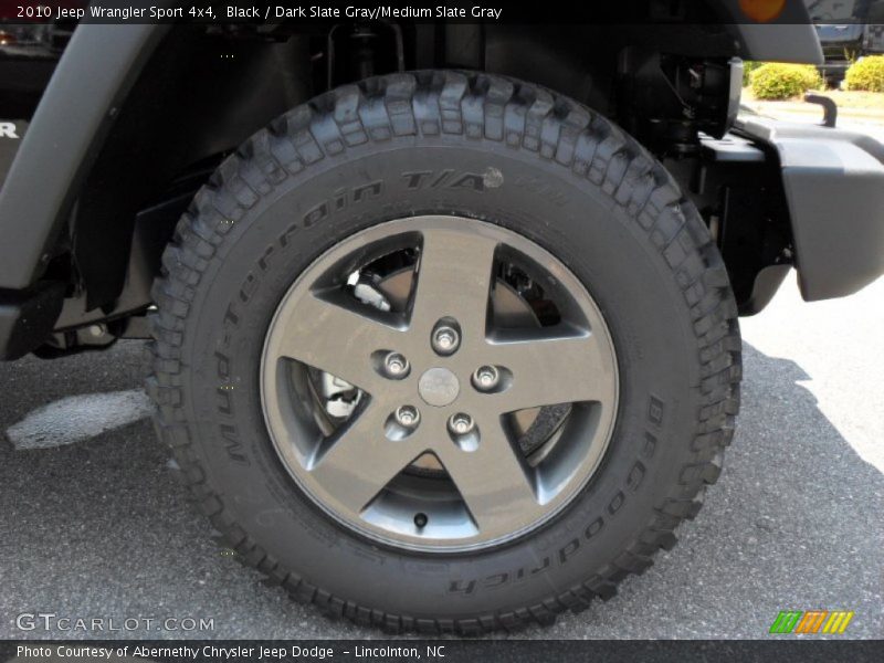 Black / Dark Slate Gray/Medium Slate Gray 2010 Jeep Wrangler Sport 4x4