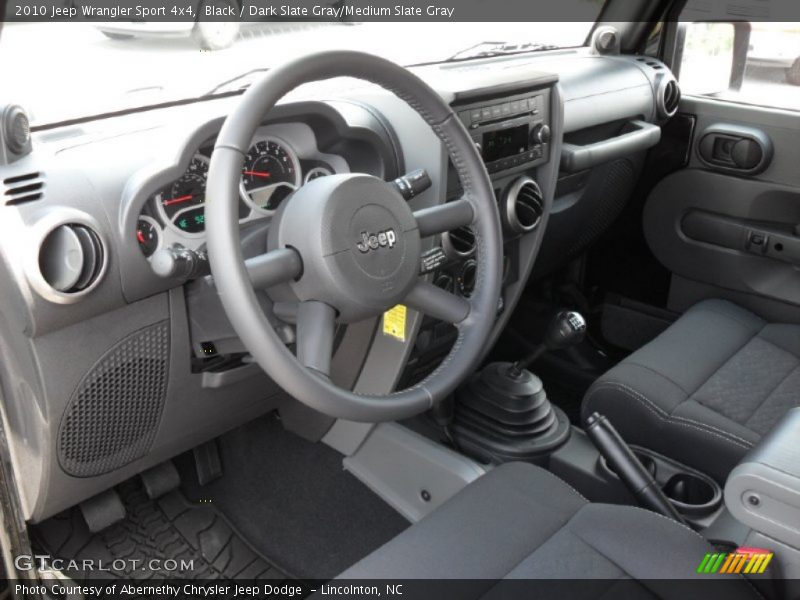 Black / Dark Slate Gray/Medium Slate Gray 2010 Jeep Wrangler Sport 4x4