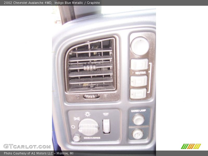 Indigo Blue Metallic / Graphite 2002 Chevrolet Avalanche 4WD