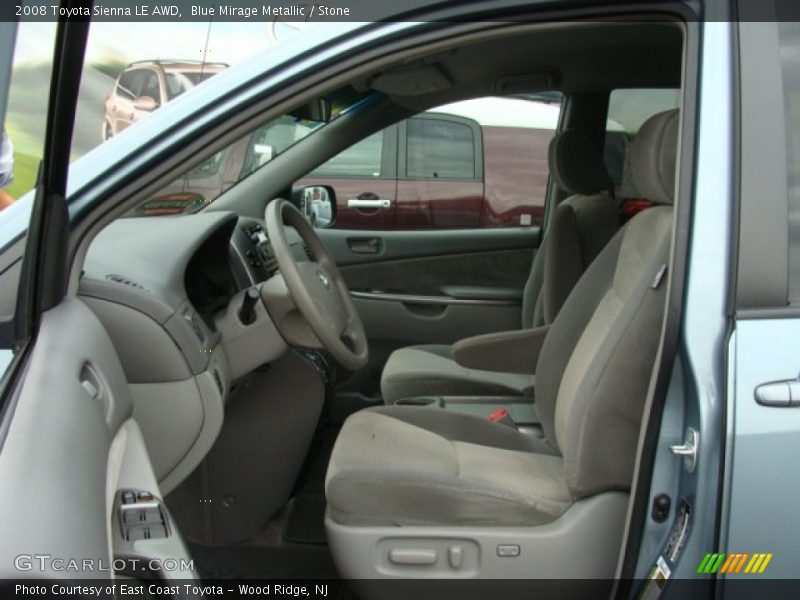 Blue Mirage Metallic / Stone 2008 Toyota Sienna LE AWD