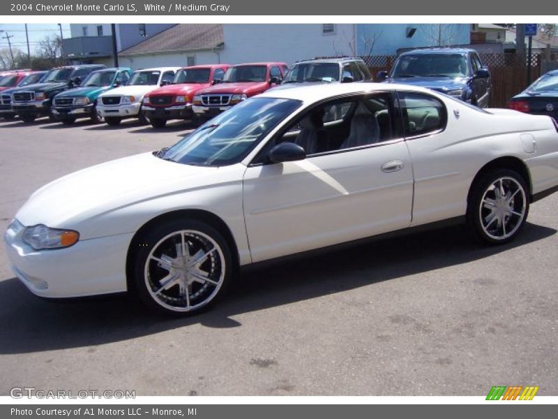 White / Medium Gray 2004 Chevrolet Monte Carlo LS