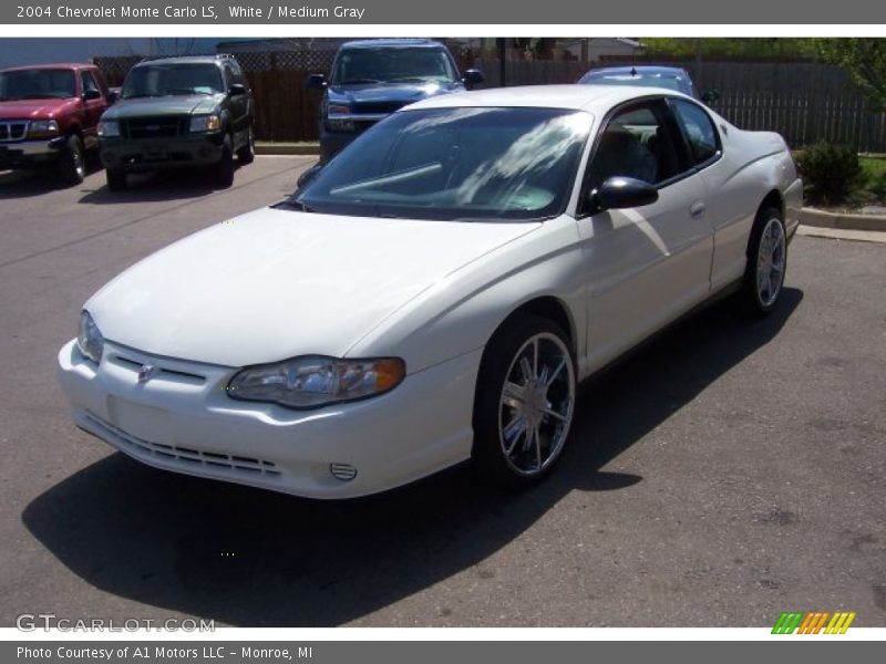 White / Medium Gray 2004 Chevrolet Monte Carlo LS