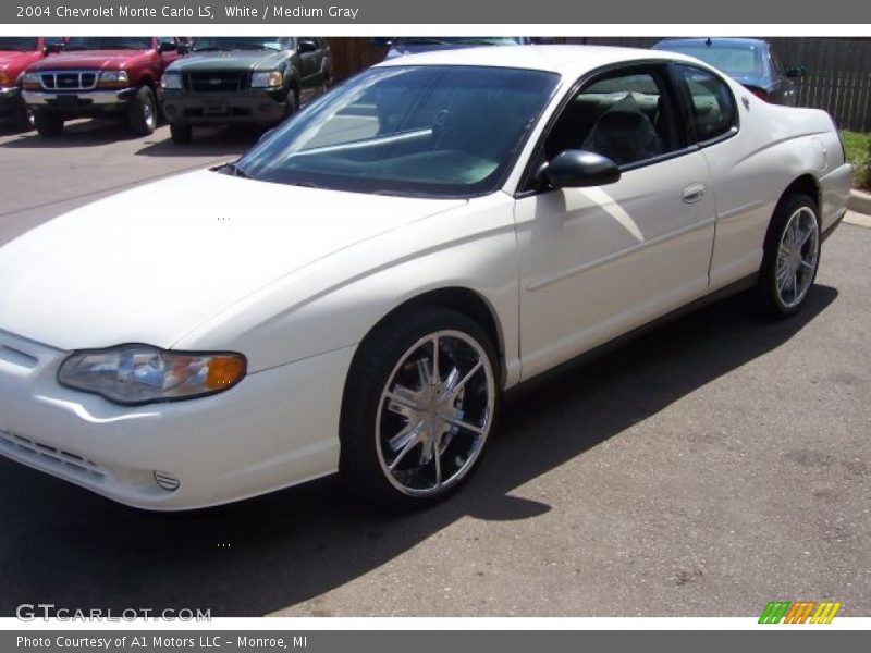 White / Medium Gray 2004 Chevrolet Monte Carlo LS