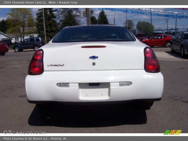 White / Medium Gray 2004 Chevrolet Monte Carlo LS