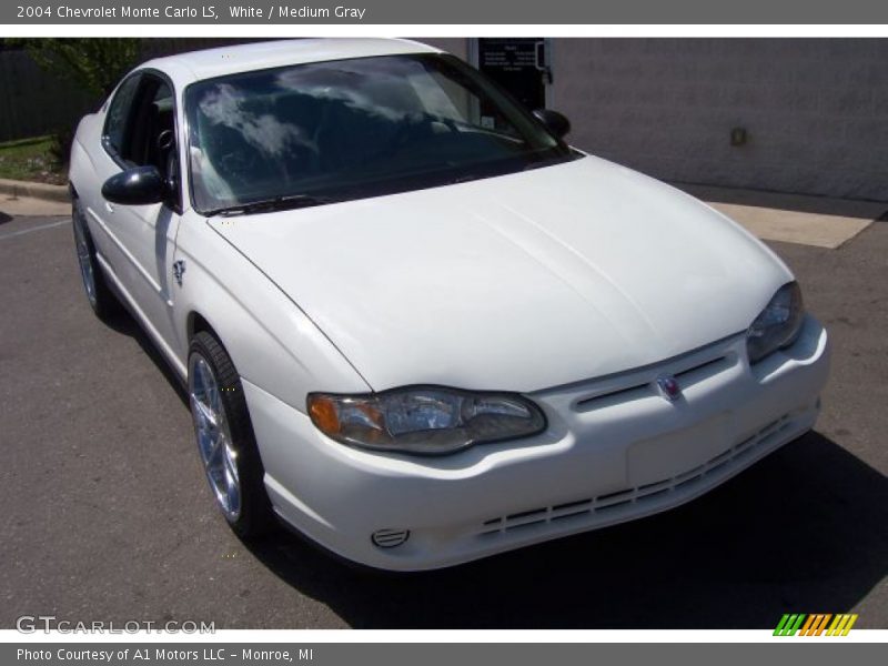 White / Medium Gray 2004 Chevrolet Monte Carlo LS