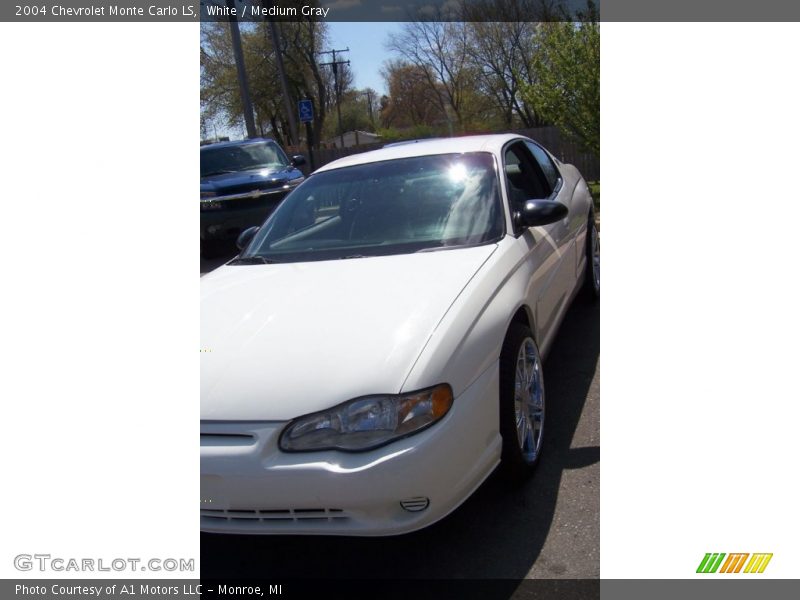 White / Medium Gray 2004 Chevrolet Monte Carlo LS