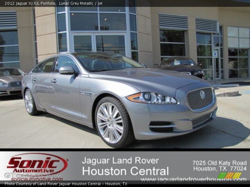 Lunar Grey Metallic / Jet 2012 Jaguar XJ XJL Portfolio