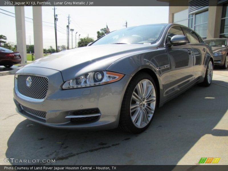 Lunar Grey Metallic / Jet 2012 Jaguar XJ XJL Portfolio