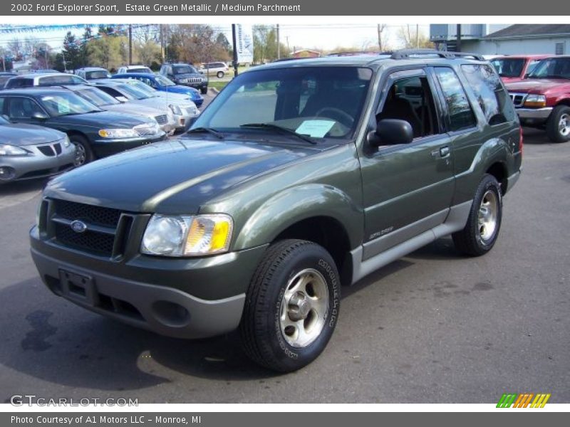 Estate Green Metallic / Medium Parchment 2002 Ford Explorer Sport