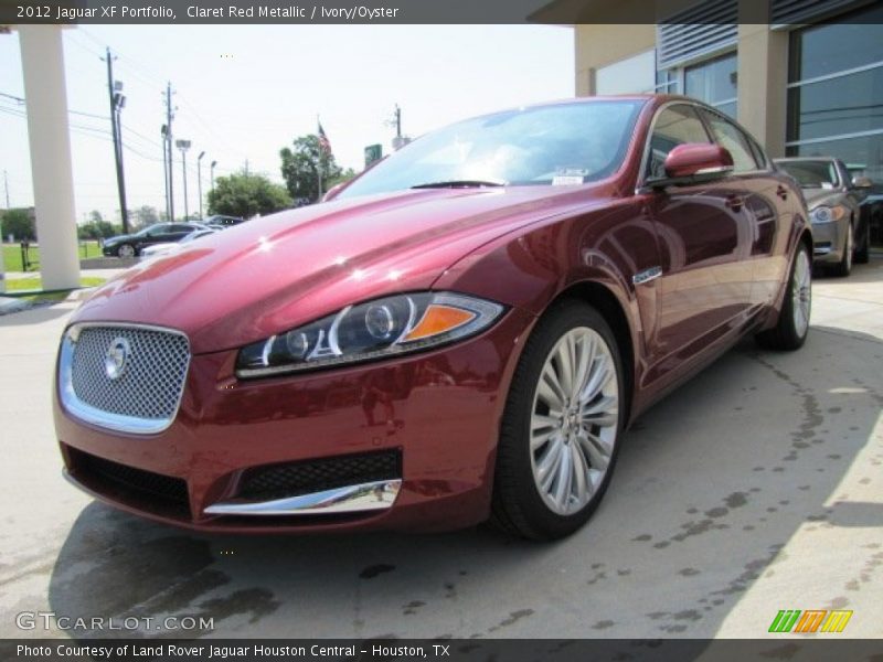 Claret Red Metallic / Ivory/Oyster 2012 Jaguar XF Portfolio