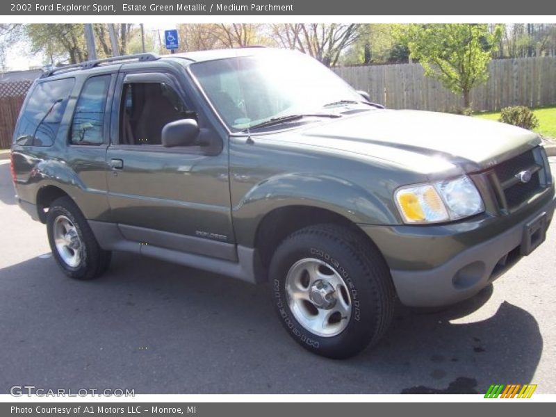 Estate Green Metallic / Medium Parchment 2002 Ford Explorer Sport