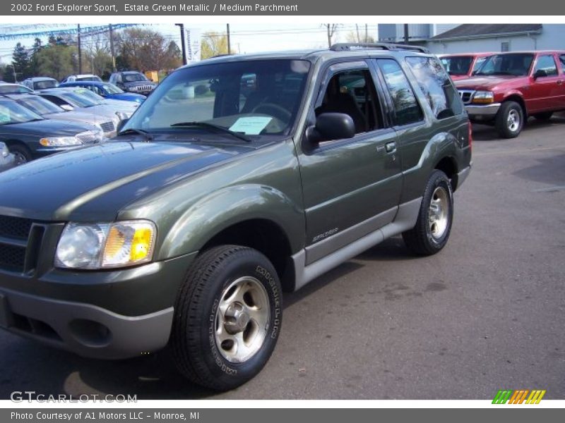 Estate Green Metallic / Medium Parchment 2002 Ford Explorer Sport