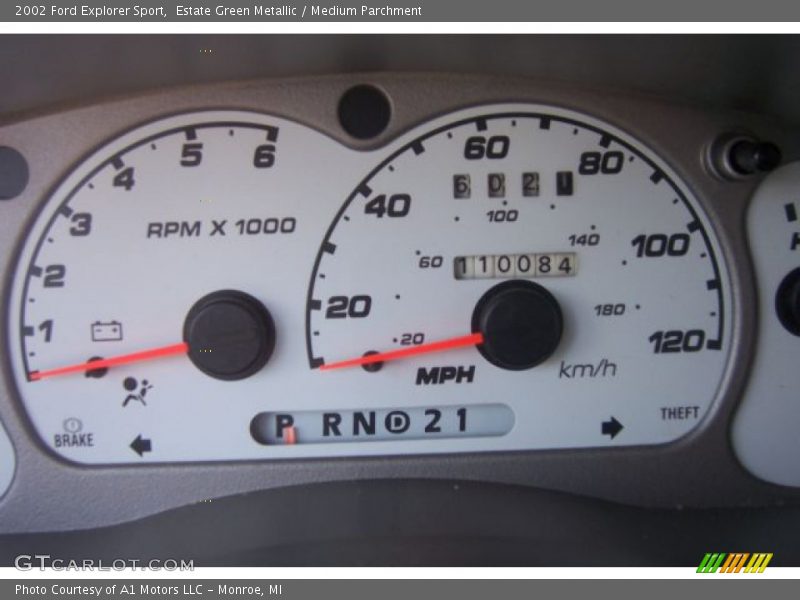 Estate Green Metallic / Medium Parchment 2002 Ford Explorer Sport