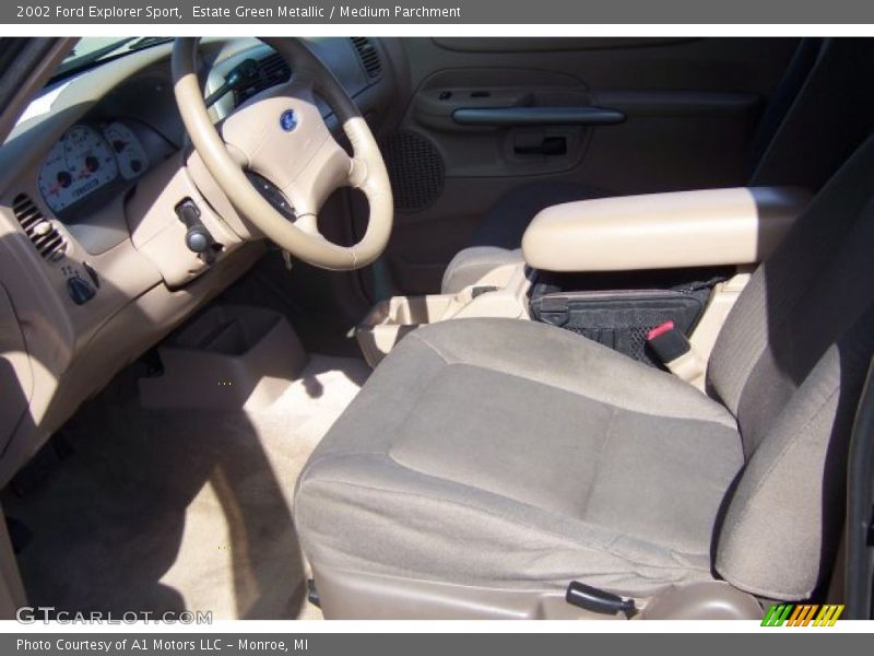 Estate Green Metallic / Medium Parchment 2002 Ford Explorer Sport