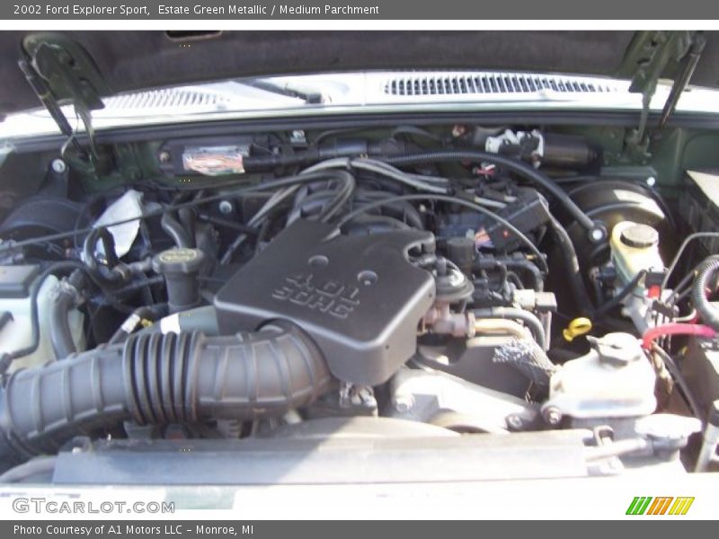 Estate Green Metallic / Medium Parchment 2002 Ford Explorer Sport