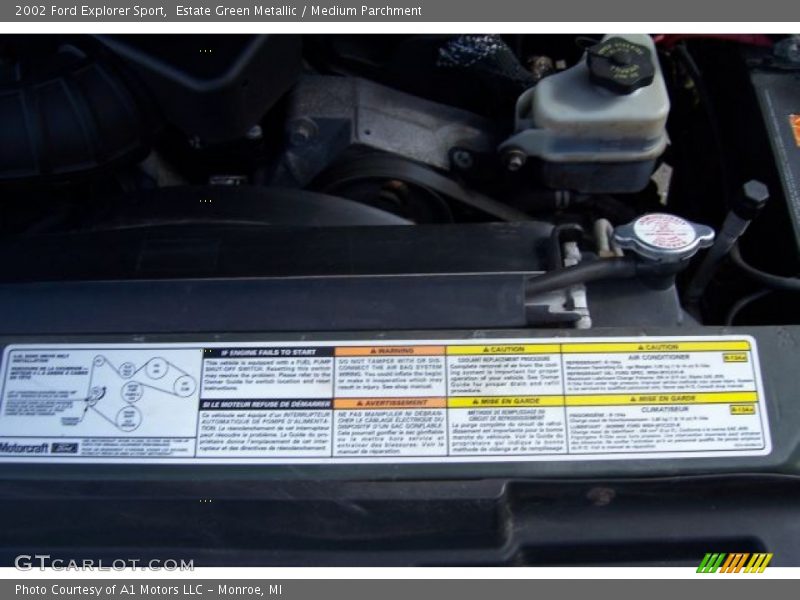 Estate Green Metallic / Medium Parchment 2002 Ford Explorer Sport