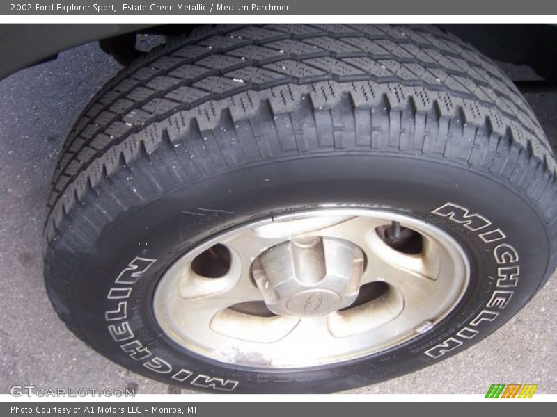 Estate Green Metallic / Medium Parchment 2002 Ford Explorer Sport