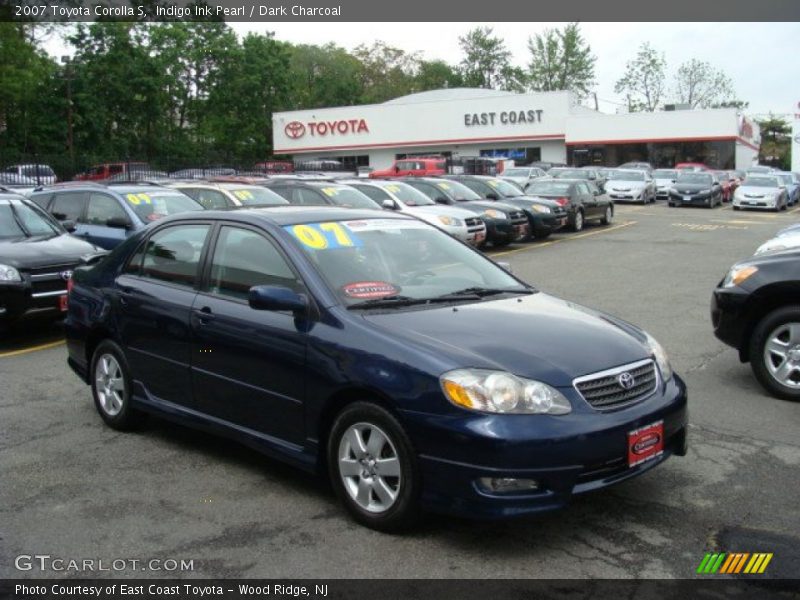 Indigo Ink Pearl / Dark Charcoal 2007 Toyota Corolla S