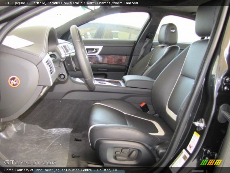 Stratus Grey Metallic / Warm Charcoal/Warm Charcoal 2012 Jaguar XF Portfolio