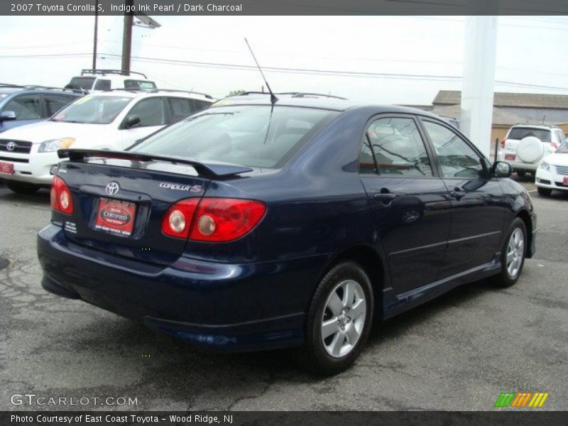 Indigo Ink Pearl / Dark Charcoal 2007 Toyota Corolla S