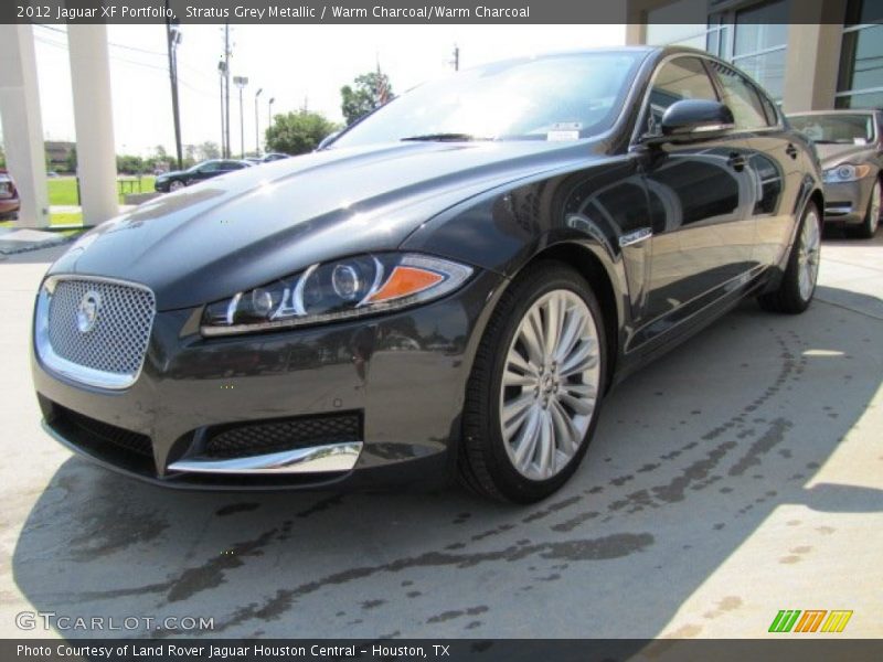 Stratus Grey Metallic / Warm Charcoal/Warm Charcoal 2012 Jaguar XF Portfolio