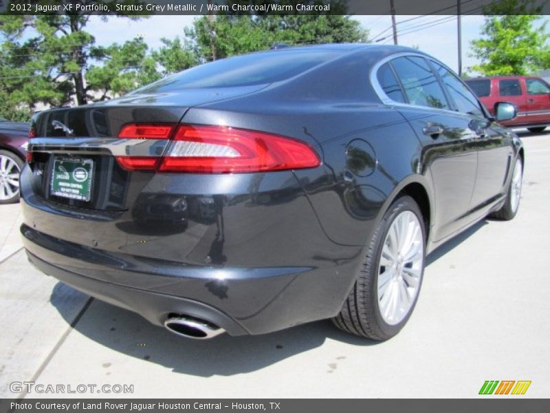 Stratus Grey Metallic / Warm Charcoal/Warm Charcoal 2012 Jaguar XF Portfolio