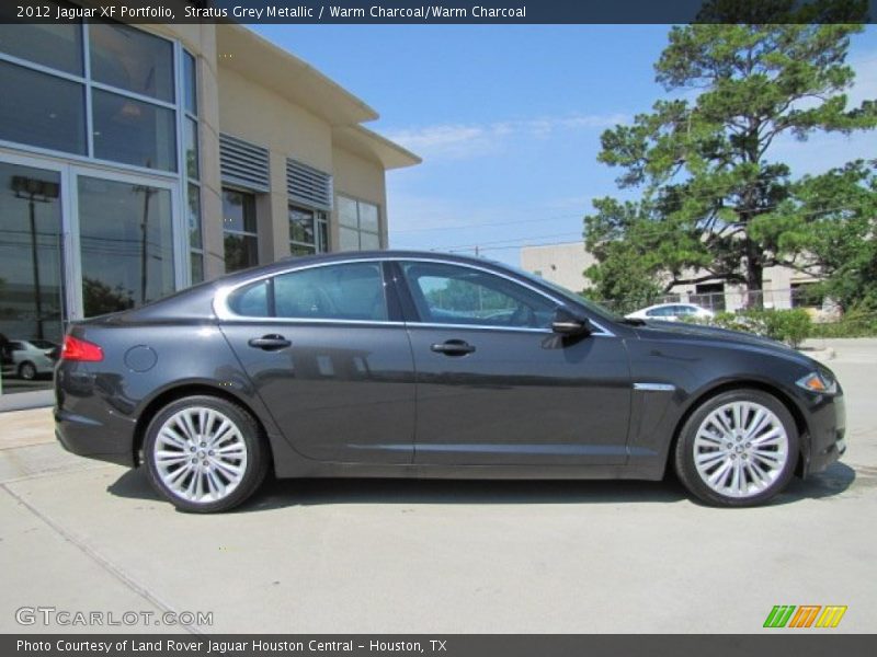 Stratus Grey Metallic / Warm Charcoal/Warm Charcoal 2012 Jaguar XF Portfolio