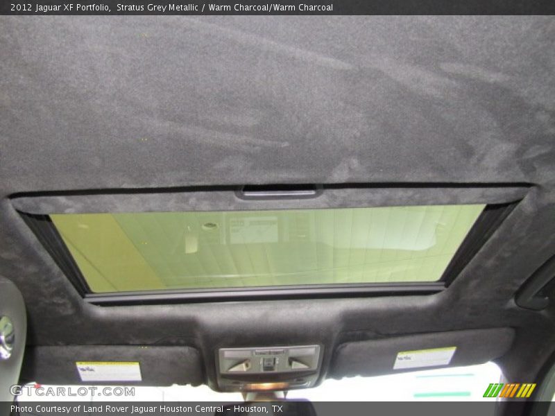 Stratus Grey Metallic / Warm Charcoal/Warm Charcoal 2012 Jaguar XF Portfolio