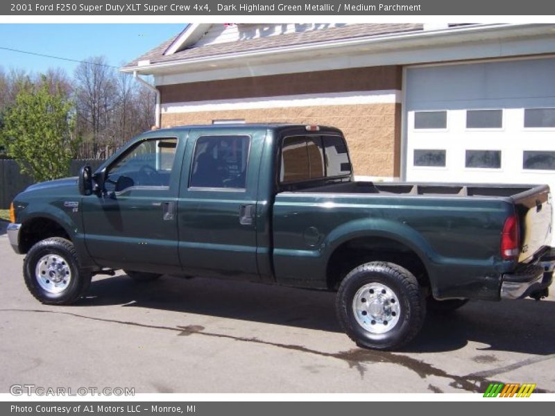 2001 F250 Super Duty XLT Super Crew 4x4 Dark Highland Green Metallic