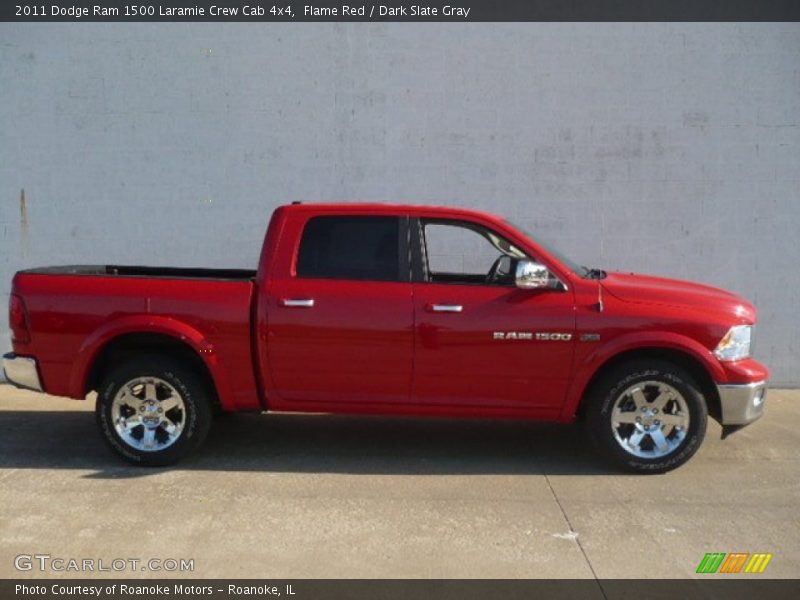 Flame Red / Dark Slate Gray 2011 Dodge Ram 1500 Laramie Crew Cab 4x4