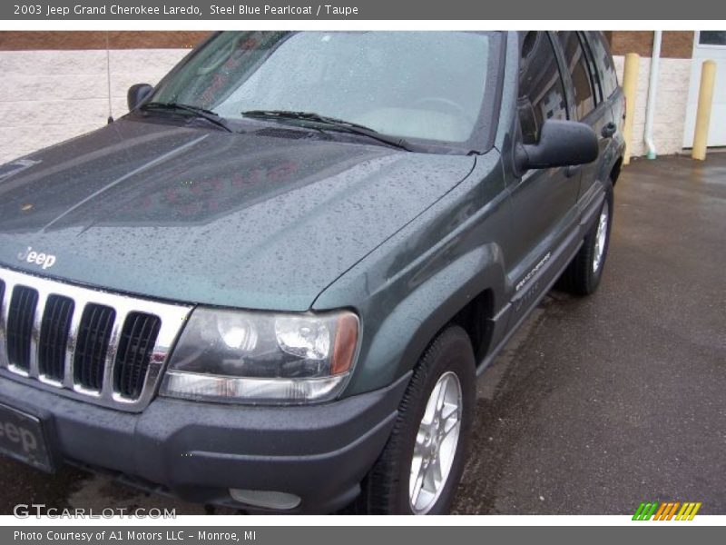 Steel Blue Pearlcoat / Taupe 2003 Jeep Grand Cherokee Laredo